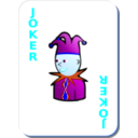 download White Deck Red Joker clipart image with 180 hue color