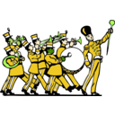 download Marching Band clipart image with 45 hue color