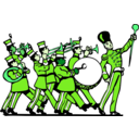 download Marching Band clipart image with 90 hue color