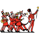 download Marching Band clipart image with 0 hue color