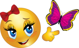 Butterfly Smiley Emoticon