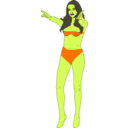 download Orion Slave Girl clipart image with 315 hue color