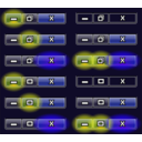 download Windows 7 Window Buttons clipart image with 225 hue color