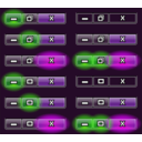 download Windows 7 Window Buttons clipart image with 270 hue color