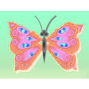 download Farfallina clipart image with 180 hue color