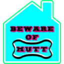 download Beware Of Mutt clipart image with 270 hue color
