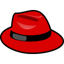download Red Fedora clipart image with 0 hue color