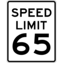 download Speed Limit 65 clipart image with 225 hue color