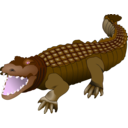 download Crocodile clipart image with 270 hue color