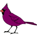 download Cardinal clipart image with 315 hue color