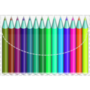 download Colouring Pencils clipart image with 135 hue color