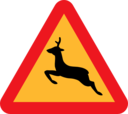 Warning Deer Roadsign