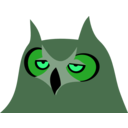 download Owl Bored clipart image with 90 hue color