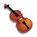 download Violin clipart image with 0 hue color