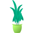 download Plant In Pot clipart image with 45 hue color