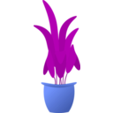 download Plant In Pot clipart image with 180 hue color