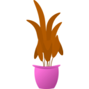 download Plant In Pot clipart image with 270 hue color