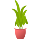 download Plant In Pot clipart image with 315 hue color