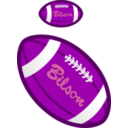download Football clipart image with 270 hue color