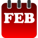 download February clipart image with 0 hue color