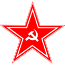 download Hammer And Sickle In Star clipart image with 0 hue color
