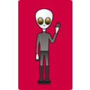 download Alien Dude clipart image with 315 hue color