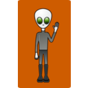 download Alien Dude clipart image with 0 hue color