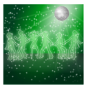download Disco Dancers Remix 1 clipart image with 270 hue color