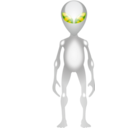 download Alien clipart image with 225 hue color