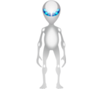 download Alien clipart image with 0 hue color