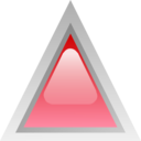 download Led Triangular Red clipart image with 0 hue color