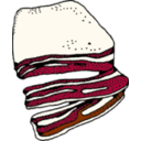 download Bacon clipart image with 0 hue color