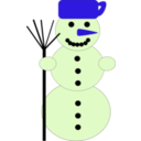 download Snowman clipart image with 225 hue color