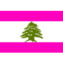 download Flag Of Lebanon clipart image with 315 hue color