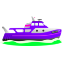 download Trawler clipart image with 270 hue color
