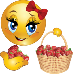 Strawberry Girl Smiley Emoticon Clipart I2clipart Royalty Free Public Domain Clipart