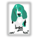 download Dog With Javascript For Scaling clipart image with 135 hue color