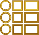 Gold Frames Set