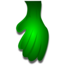 download Green Monster Hand 1 clipart image with 0 hue color