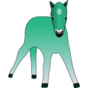 download Foal clipart image with 135 hue color
