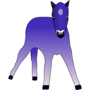 download Foal clipart image with 225 hue color
