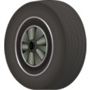 download Tire clipart image with 180 hue color