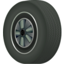 download Tire clipart image with 270 hue color