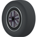 download Tire clipart image with 0 hue color