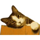 download Relaxed Cat Bg Removed clipart image with 0 hue color