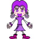 download Pinky Girl clipart image with 315 hue color