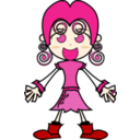 download Pinky Girl clipart image with 0 hue color
