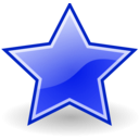 download Emblem Star clipart image with 180 hue color