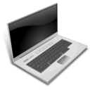 download A Gray Laptop clipart image with 180 hue color
