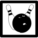 download Bowling Icon clipart image with 45 hue color